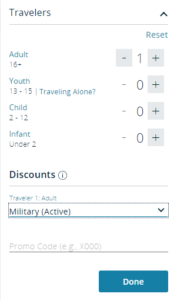 Travelers option